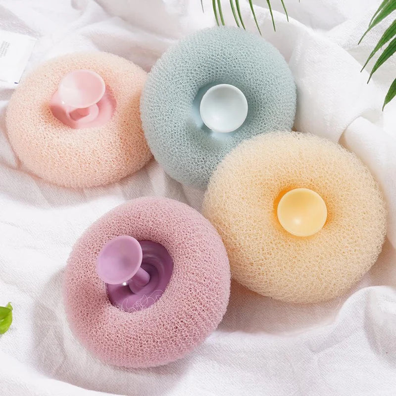 Suction Cup Bath Loofah- Pack of 3