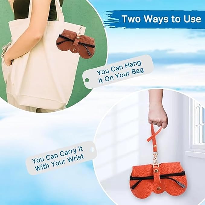 Portable Sunglasses & Eyeglasses Case Pouch – Soft Protective Cover