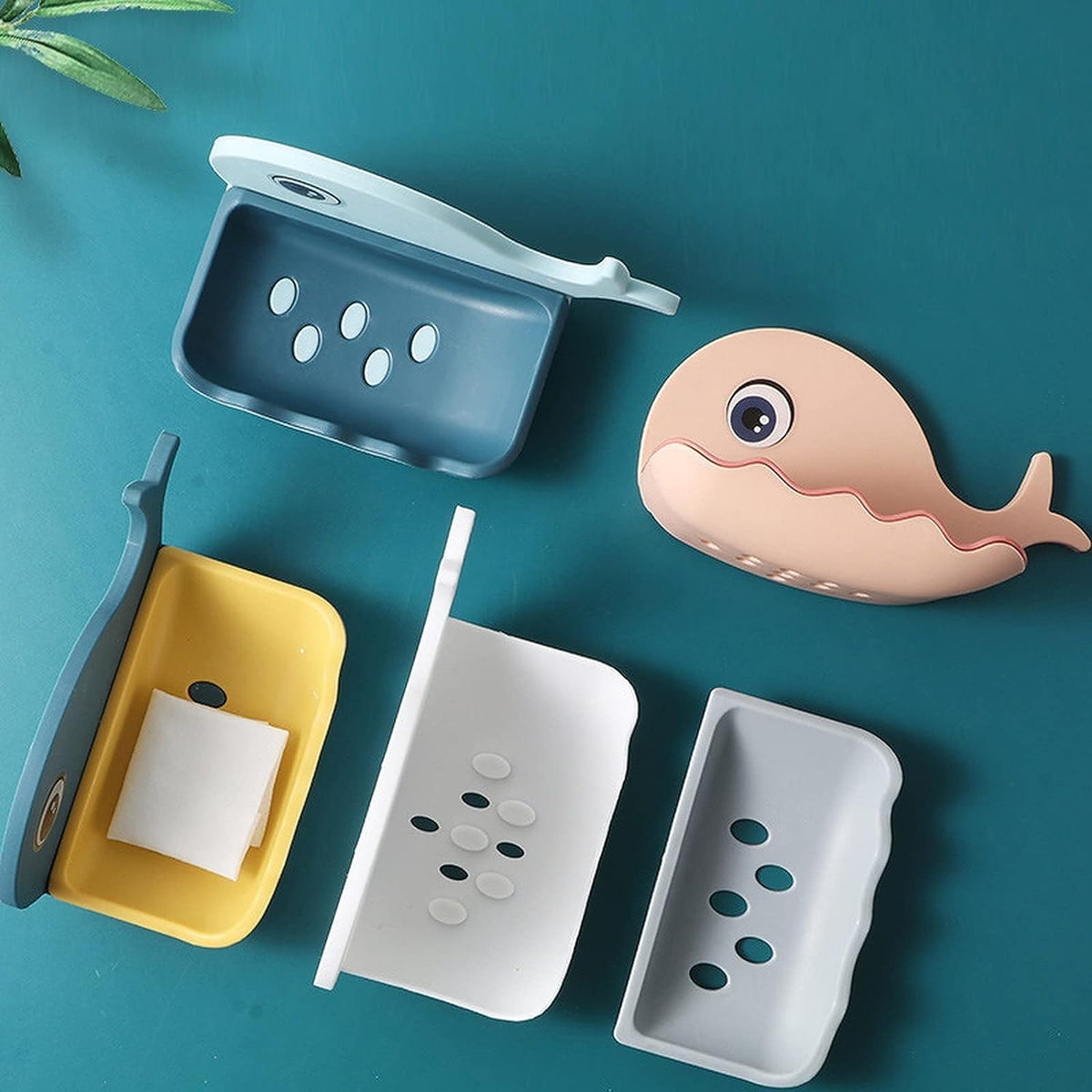 Waterproof Whale Soap Dish Holder – Stylish Bathroom Soap Storage Tray :f