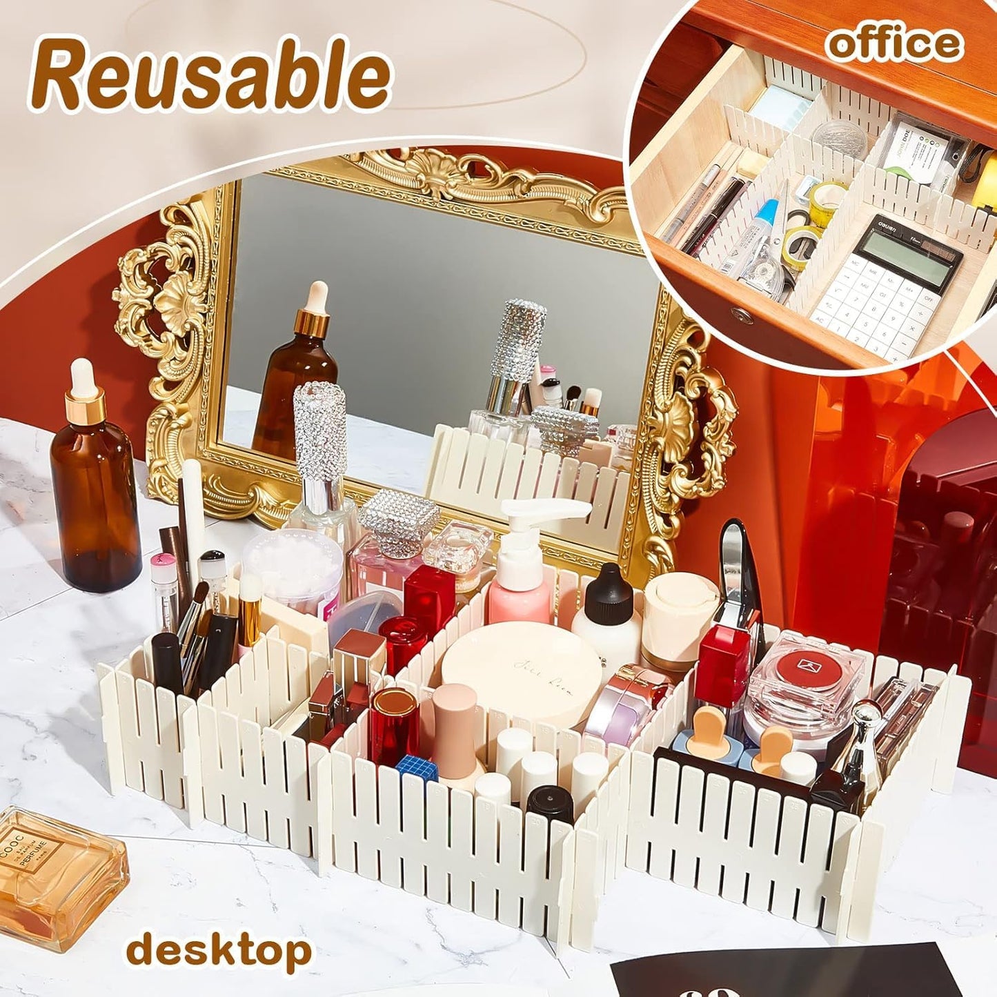 Drawer Organizer Dividers – Customizable Storage Grid for Clothes & Wardrobe: f