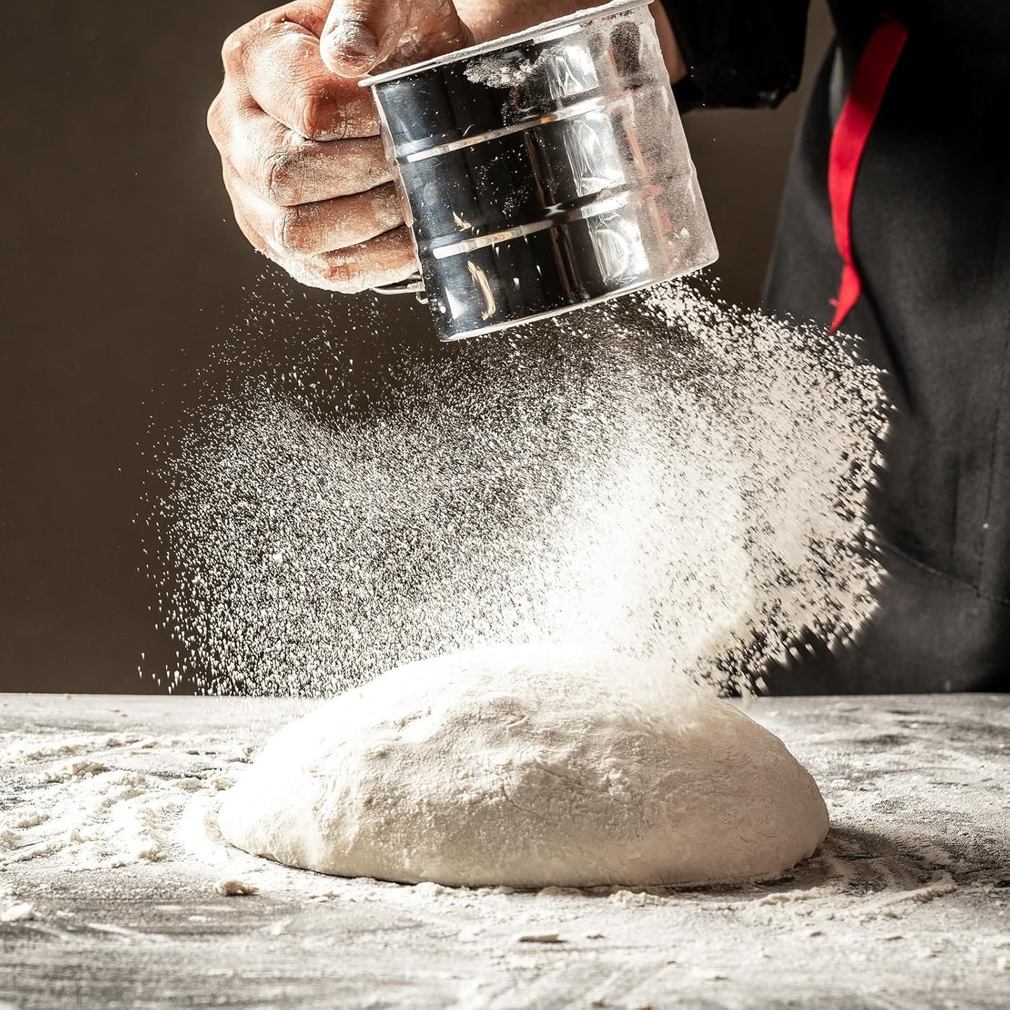 Steel Manual Flour Sifter – Clean, Quick & Efficient Sieving-.g