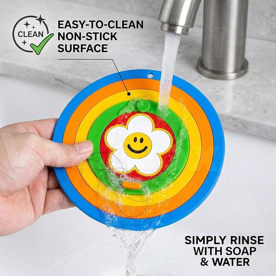 Premium 2-in-1 Silicone Drain Cover – Hair Catcher, Stopper & Odor/Insect Blocker for Bathroom & Kitchen (Pack of 2): f