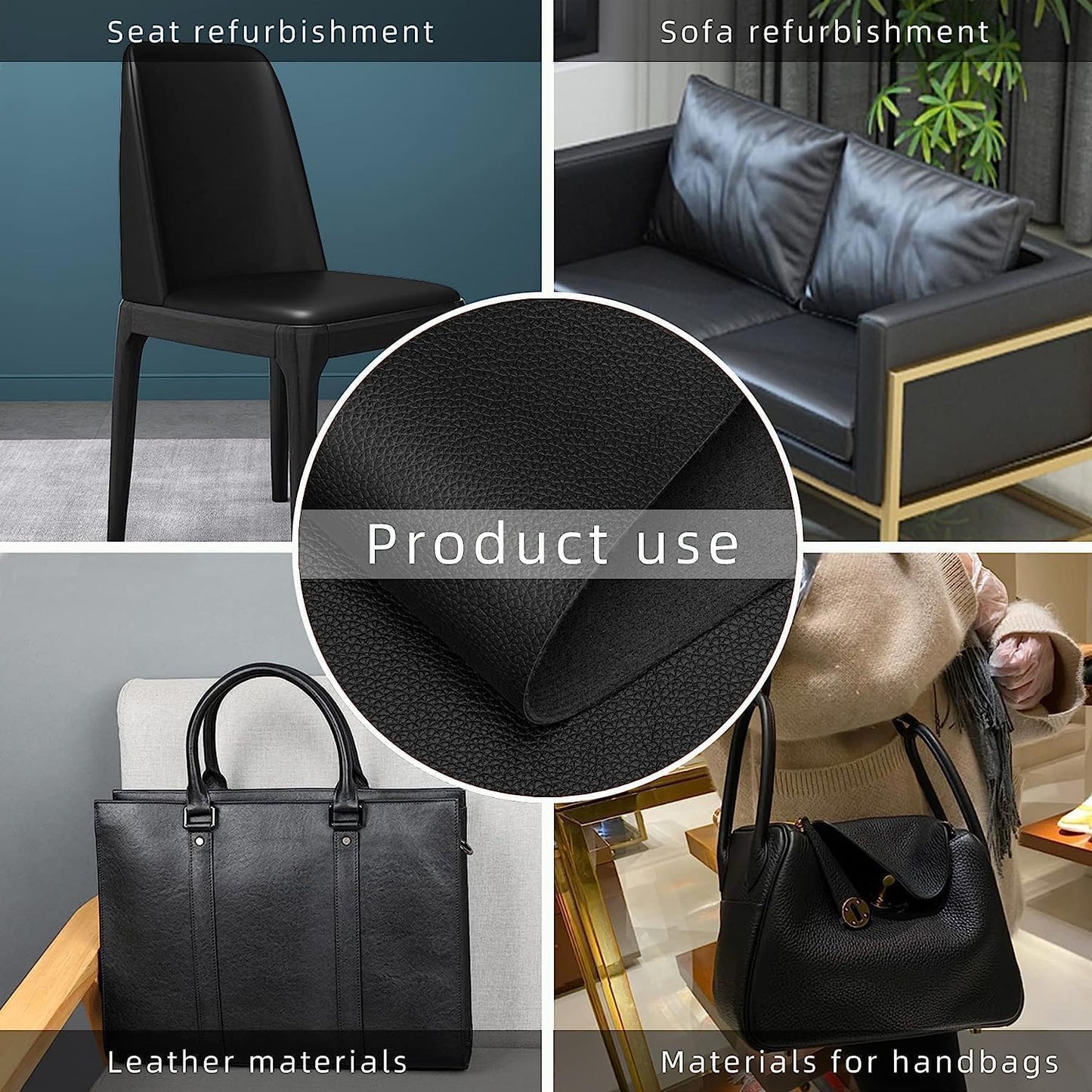 Adhesive Leather Repair Patch – (30x60 cm) Quick Fix (Pack of 2), g