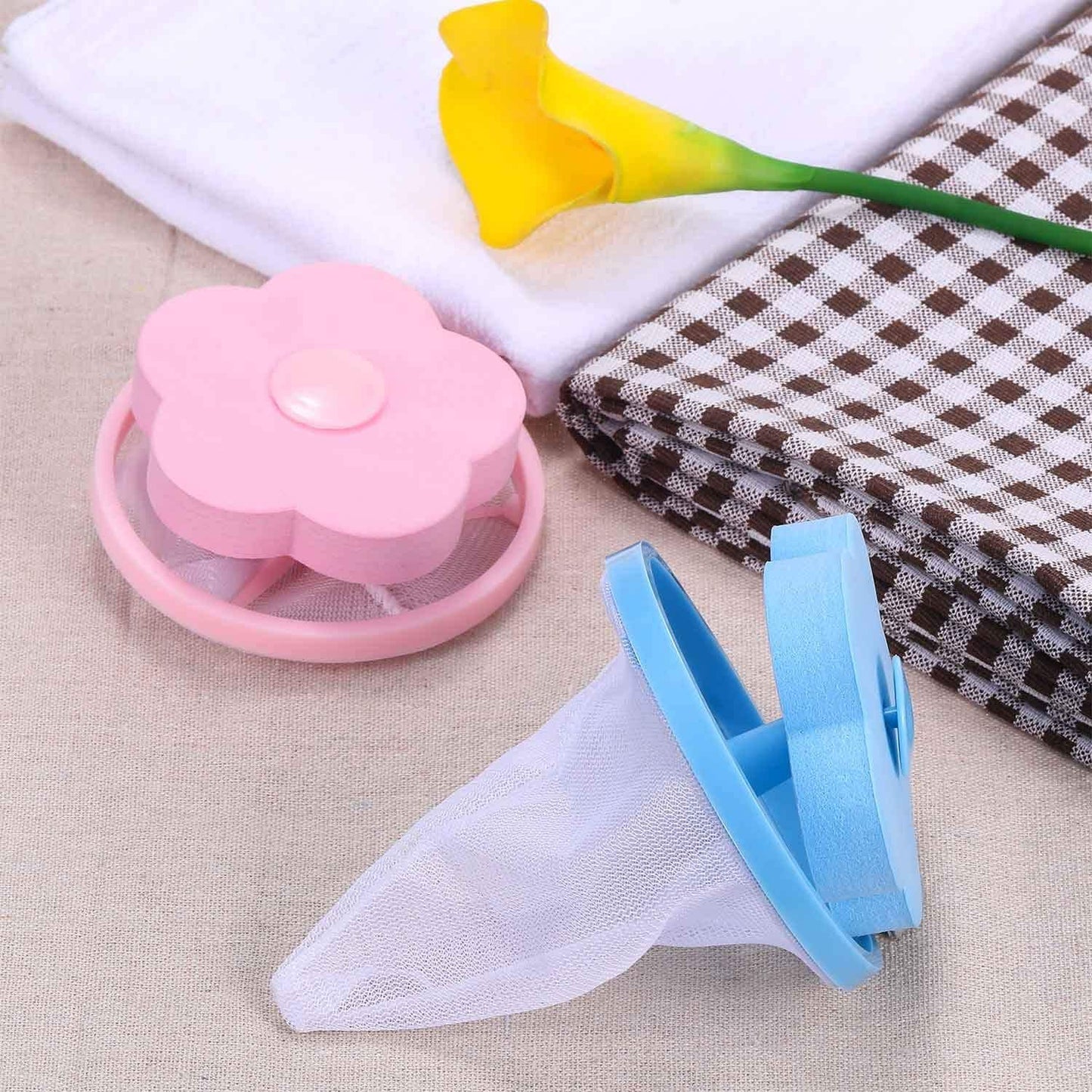 Reusable Laundry Lint Filter Bag – Washing Machine Floating Hair & Fabric Waste Catcher :f