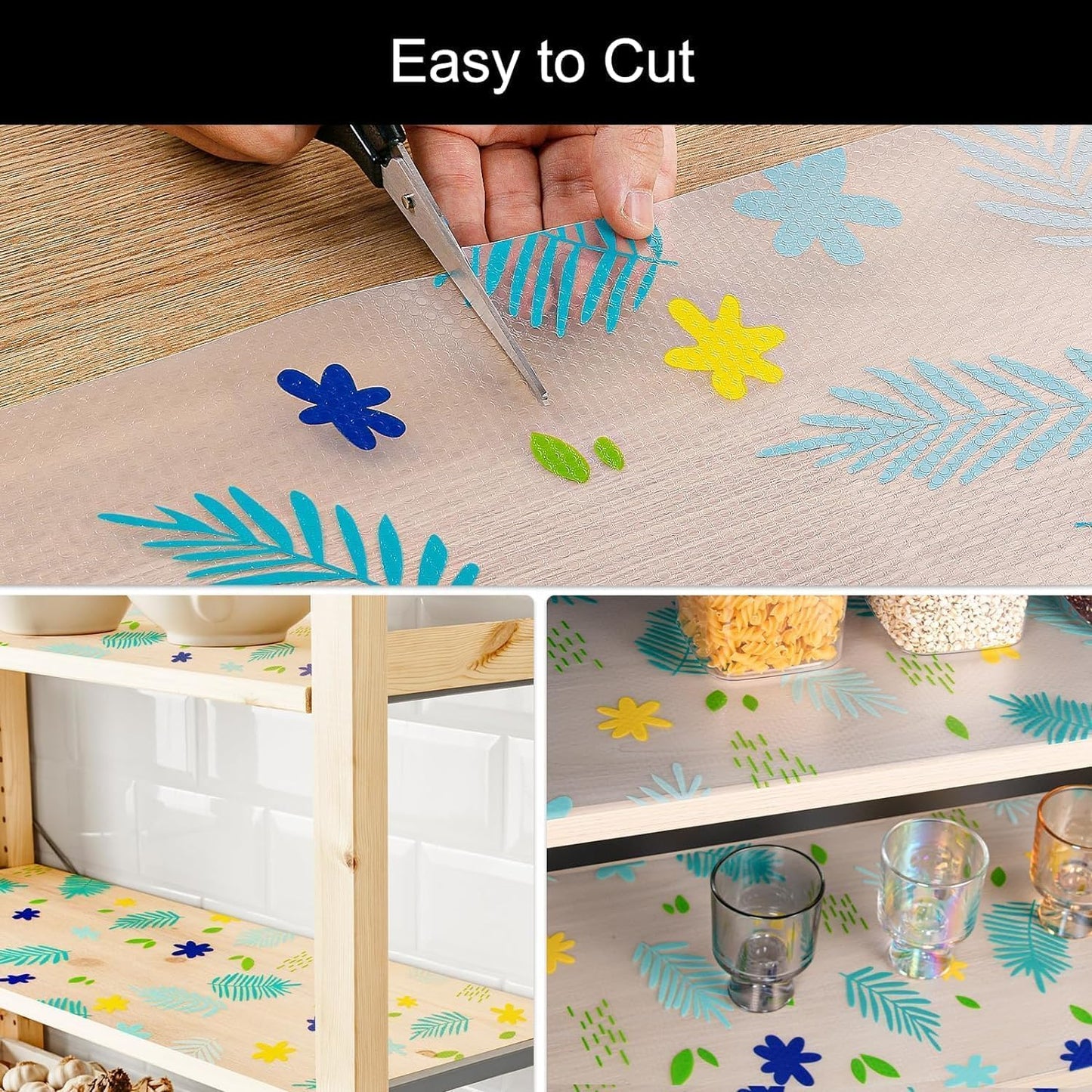 GripSafe Waterproof Drawer & Cabinet Shelf Liner (45 × 125 cm); f