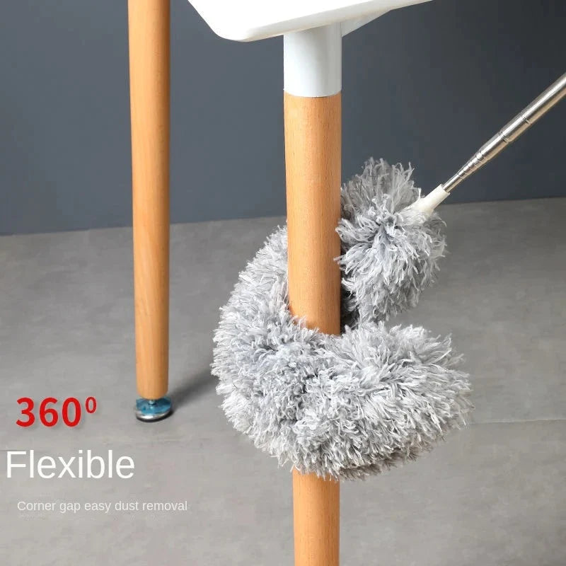 Microfiber 100 inch Extendable Feather Duster- With Extra Long Pole-.g
