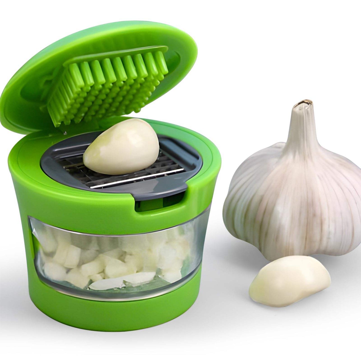 Multipurpose Ginger Garlic Chopper – Stainless Steel Blade Manual Kitchen Tool: f