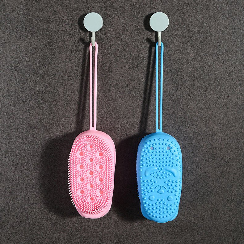 Silicone Body Scrubber with Soap for Shower : f