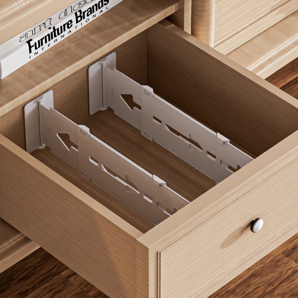 Expandable Drawer Divider Adjustable Dresser Drawer Organizer: f
