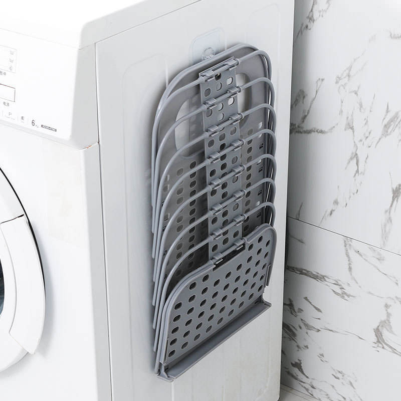 Foldable Hanging Bathroom Organizer | Collapsible Basket for Bathroom Storage : f
