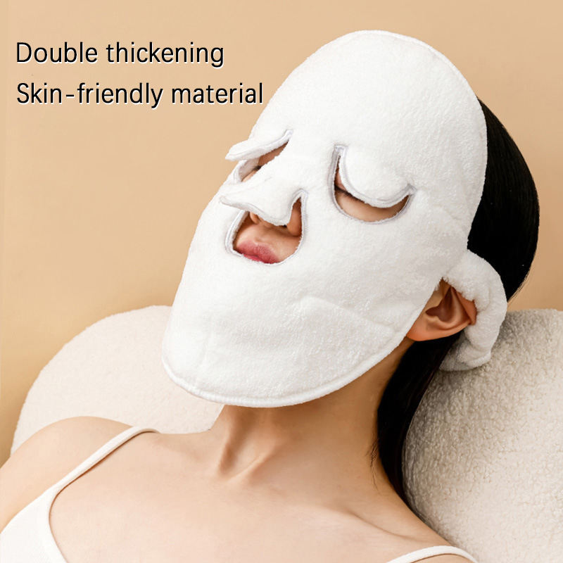 Reusable Facial Towel Mask | Hot & Cold Compress Moisturizing Face Mask :f