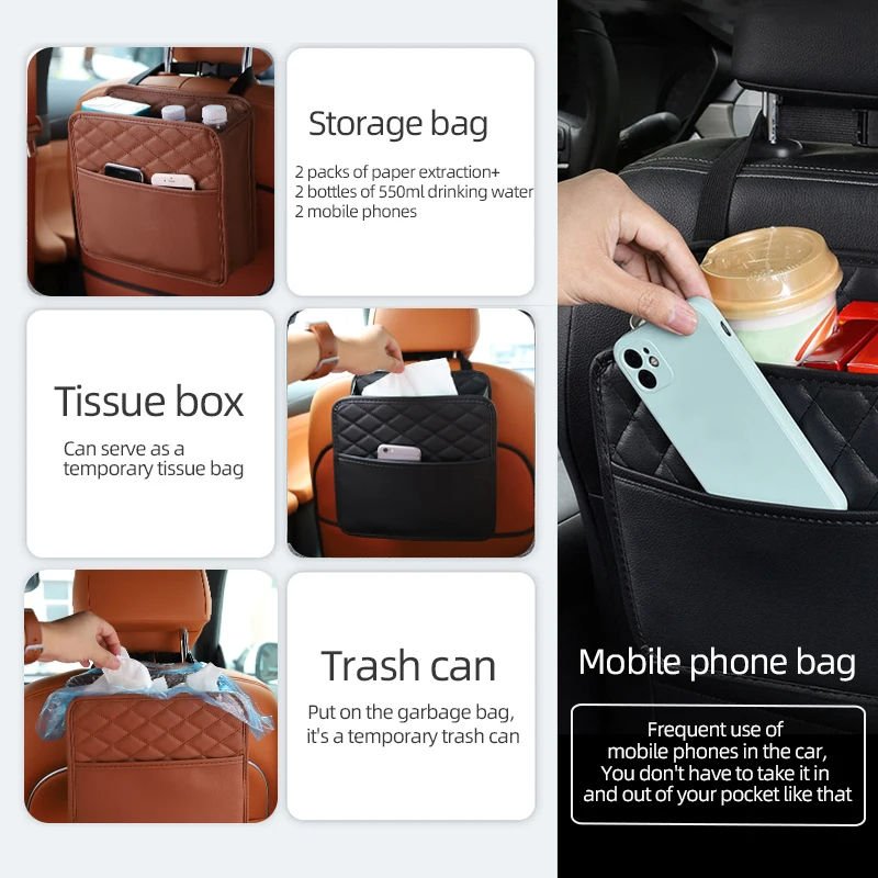 Car Back Seat Organizer – Multi-Pocket Storage for Your Car : f