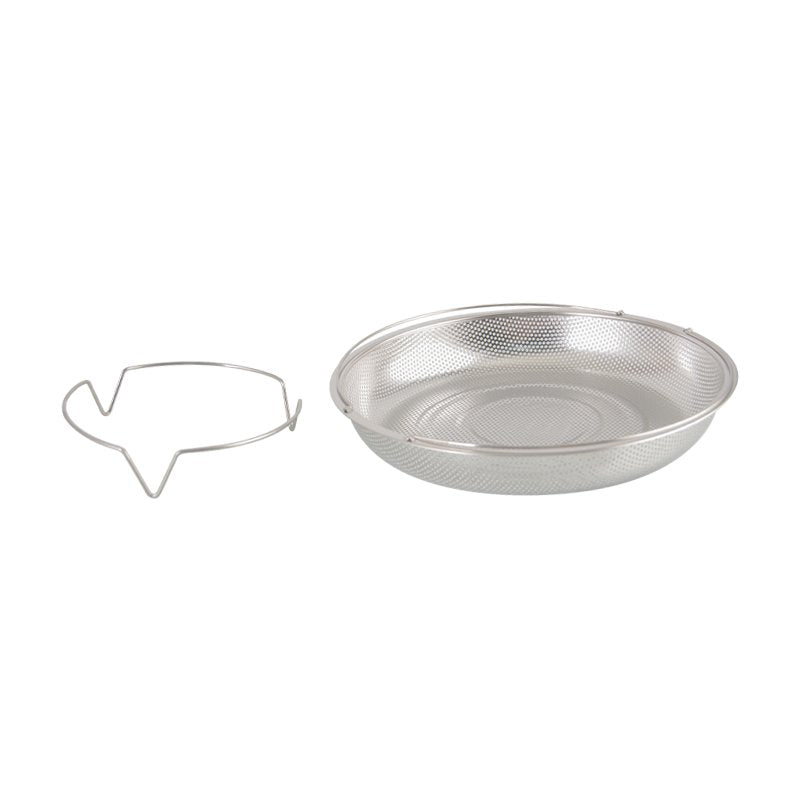 Multi-Purpose Stainless Steel Steaming & Draining Mesh Basket: f