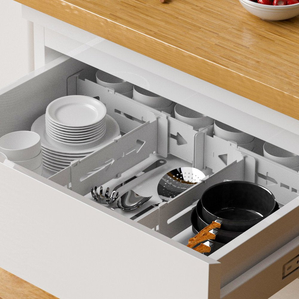 Expandable Drawer Divider Adjustable Dresser Drawer Organizer: f