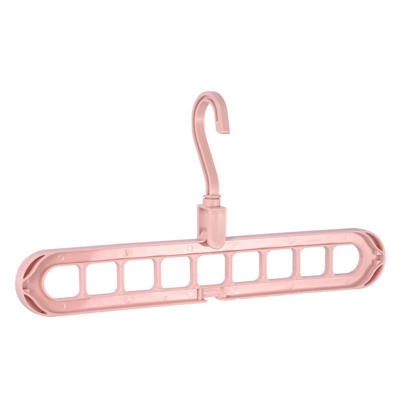Magic Foldable Hanger | 9-Hole Multi-Layer Clothes Organizer for Wardrobe & Dorm :f