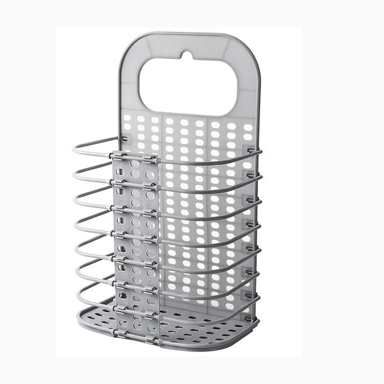Foldable Hanging Bathroom Organizer | Collapsible Basket for Bathroom Storage : f