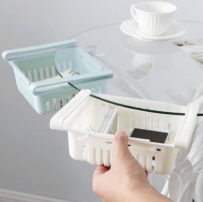 Multi-Purpose Fridge Storage Basket – Pull-Out Refrigerator Shelf Organizer Drawer :f