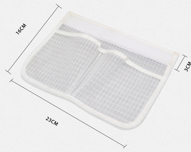 Hanging Mesh Storage Organizer – Multi-Compartment Refrigerator & Kitchen Storage Bag with Hooks; f