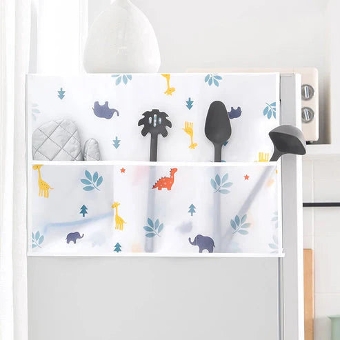 WaterProof and DustProof Refrigerator Cover (with 6 pockets)