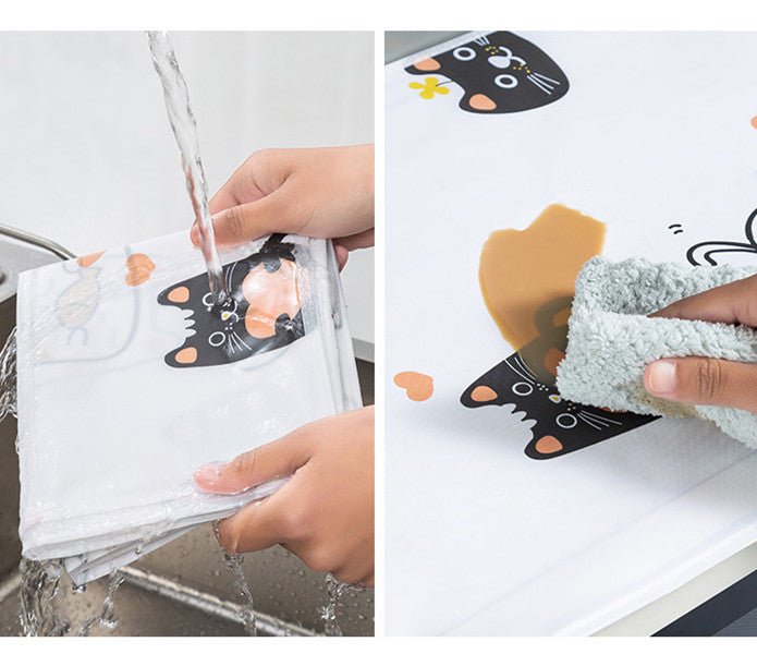 Waterproof & Dustproof Microwave Oven Cover with Side Storage Pockets: f