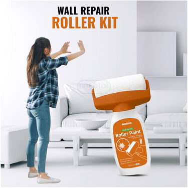 All-in-One Wall Repair Roller Brush – Covers Cracks, Scratches & Dirty Wall Stains: f
