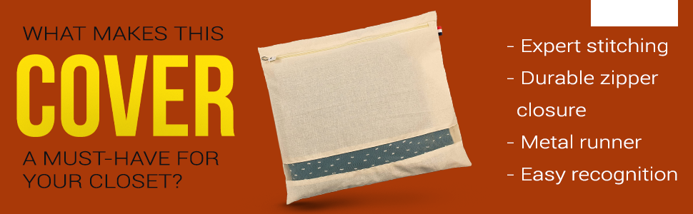 Premium Cotton Saree Covers with ZIP Lock-.g