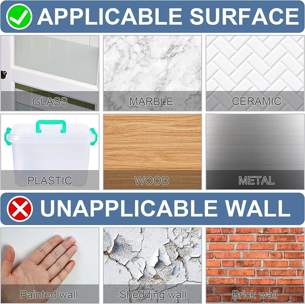 Double-Sided Adhesive Sticker Strips – Strong, Clean & Easy to Use- (Pack of 120 strips) ,g