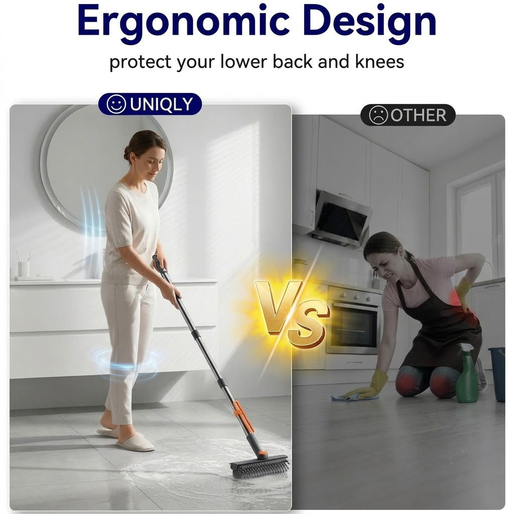 3-in-1 Bathroom Cleaning Brush with Wiper : f