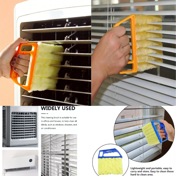 Deep Clean 7-Slat Brush for Window Rails, Blinds & Air Conditioner Vents: f