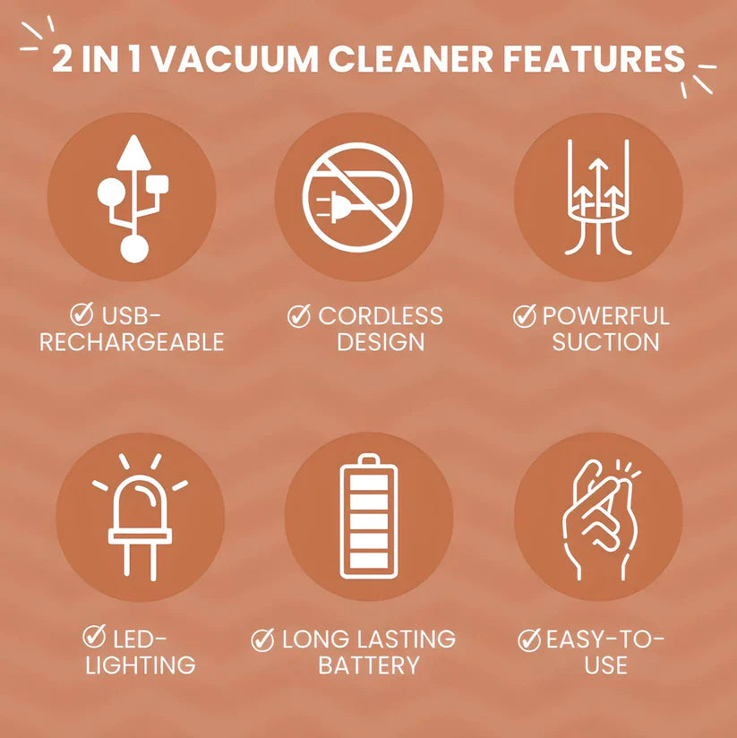 Portable Air Duster- Wireless Vacuum Cleaner